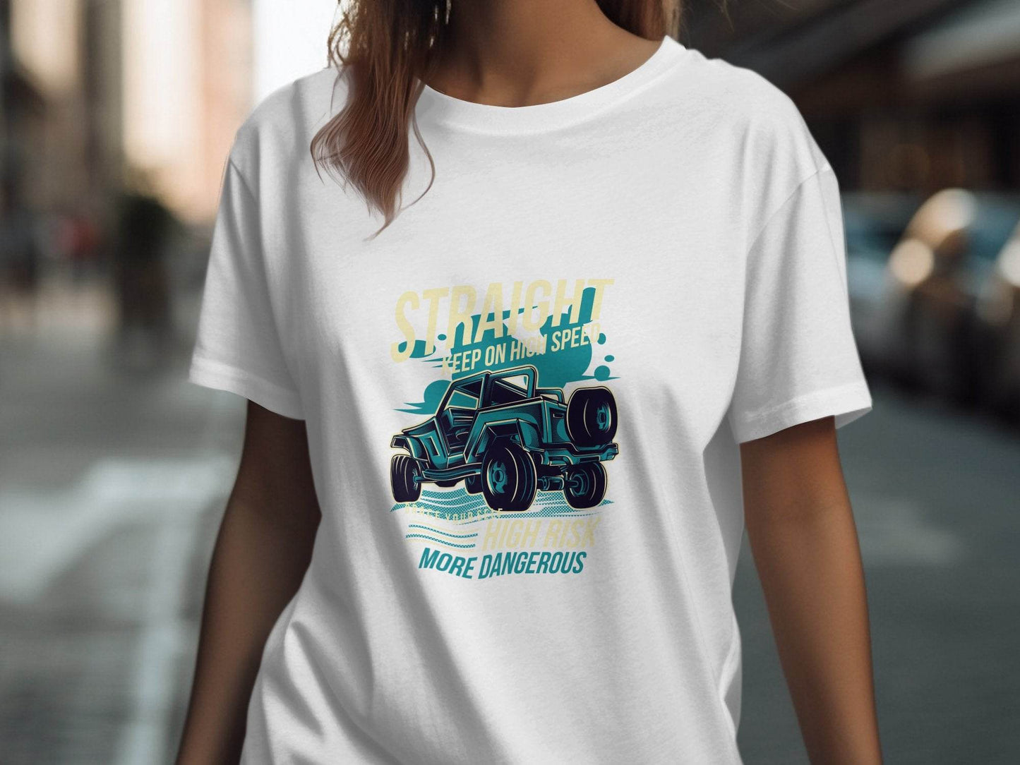 Straight Keep on High Speed More Dangerous T-Shirt - Design & Vybe