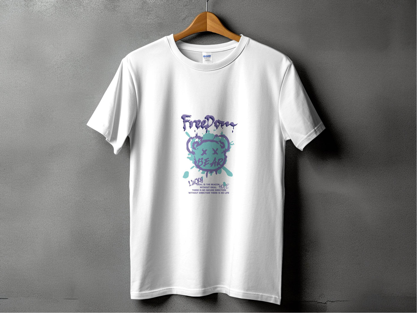 Freedom Lucky Bear Ideal is the Beacon Graphic T-Shirt - Design & Vybe