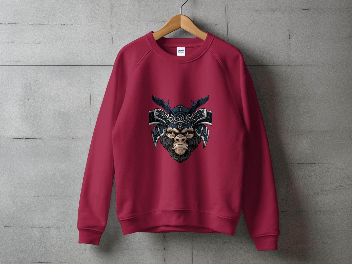 Samurai Ape Warrior Graphic Design Sweater - Design & Vybe