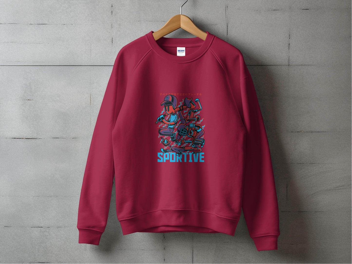 Sportive Characters Artistic Graphic Design Premium Hoodie - Design & Vybe