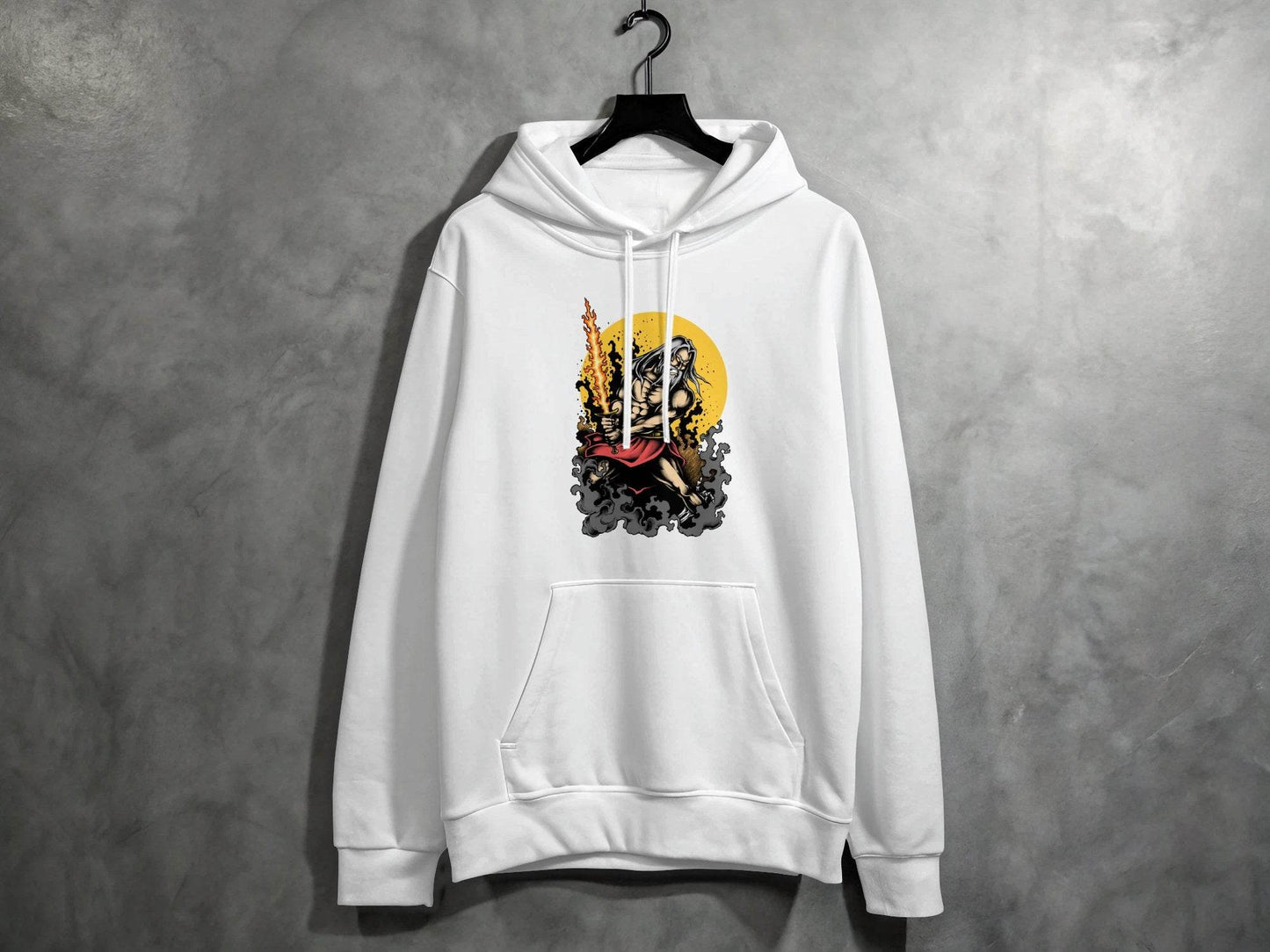 Epic Warrior Mythology God Zeus Graphic Unique Artistic Hoodie - Design & Vybe