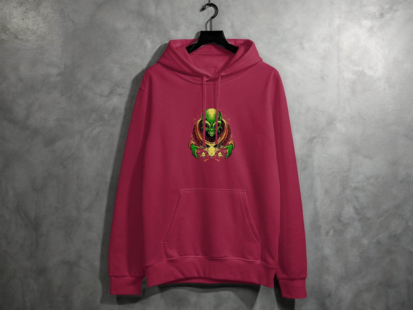 Galactic Alien Fantasy Art Long Sleeve Hoodie - Design & Vybe