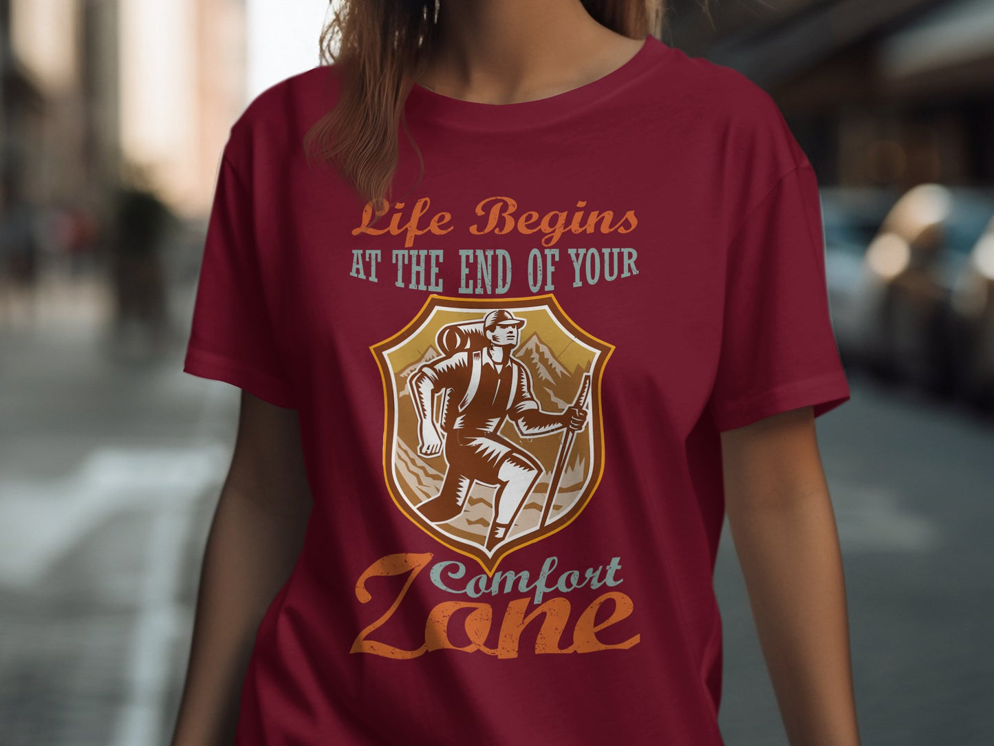 Life Begins at the End of Your Comfort Zone product type