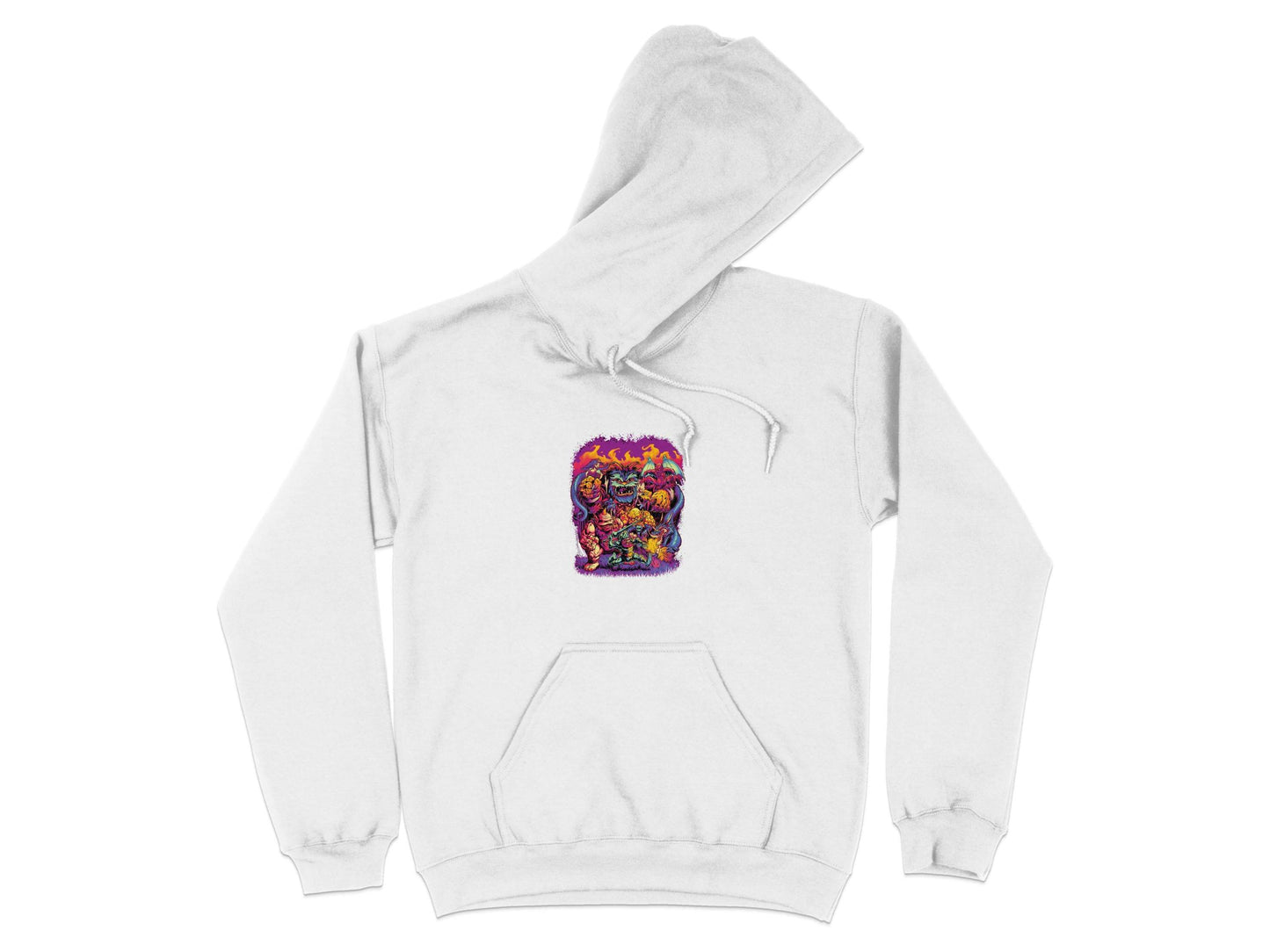 Epic Fantasy Illustration Featuring Fearsome Creatures Hoodie - Design & Vybe