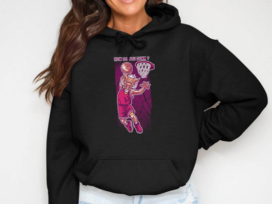 How Do You Dunk Basketball Graphic Hoodie - Design & Vybe