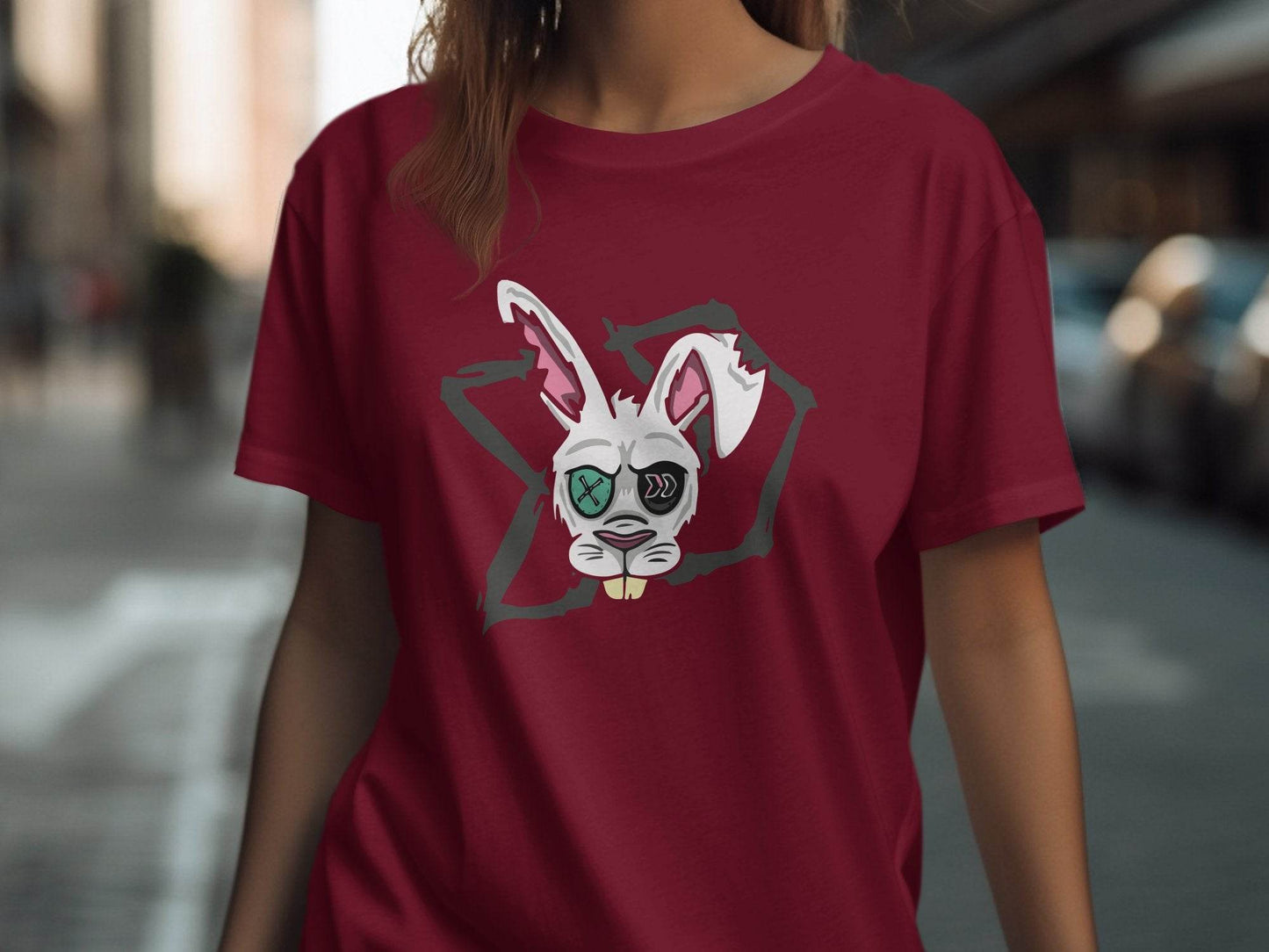 Morbid Zombie Rabbit Graphic Cool Design T-shirt - Design & Vybe