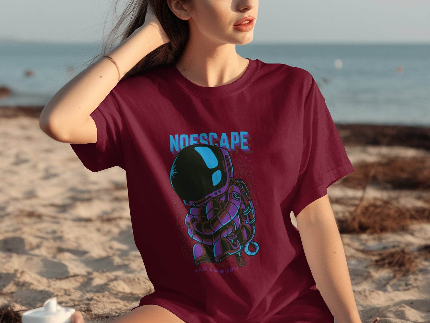 No Escape Spaceman Illustration Graphic T-Shirt - Design & Vybe