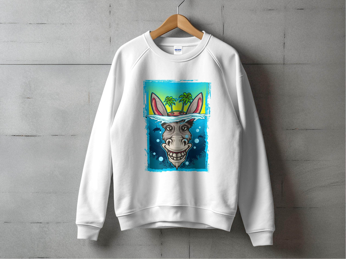 Fun Donkey Island Summer Vibes Graphic Sweater - Design & Vybe