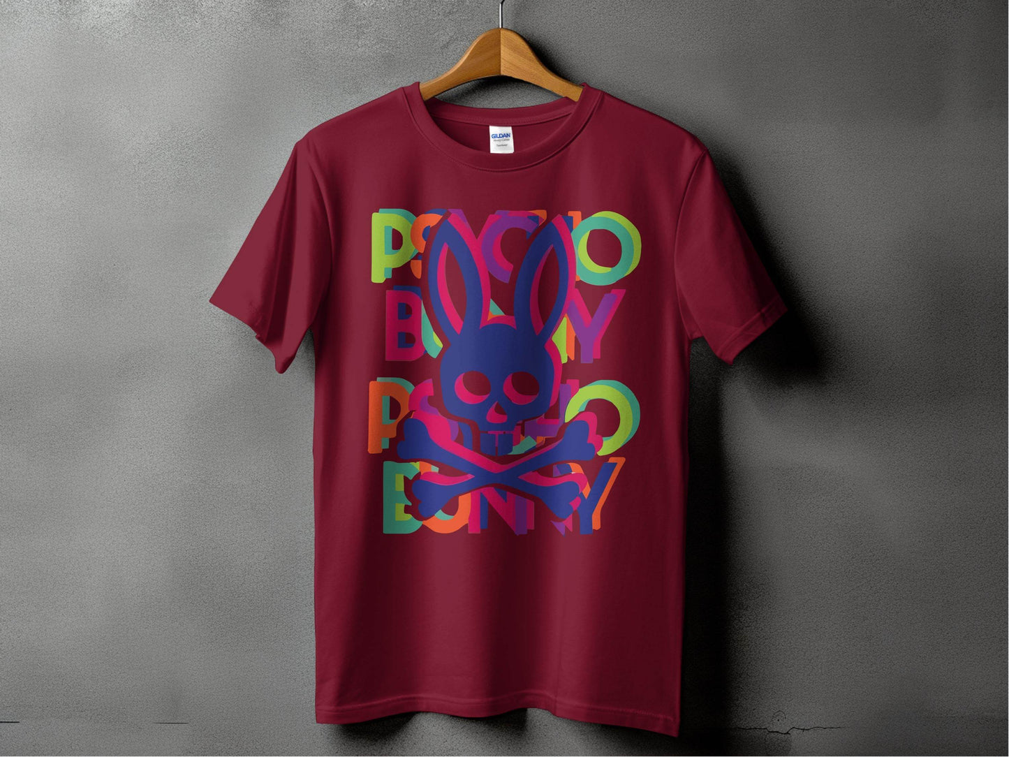 Bold and Colorful Design with Rabbit Skull T-Shirt - Design & Vybe