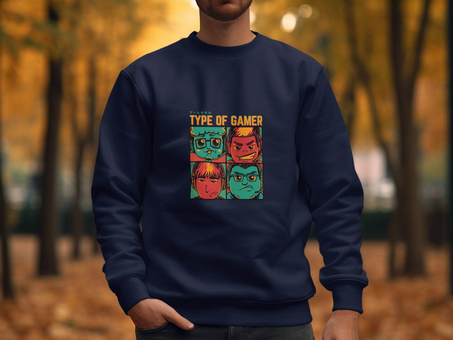 Type Of Gamer Video Gaming Four Styles Illustration Hoodie - Design & Vybe