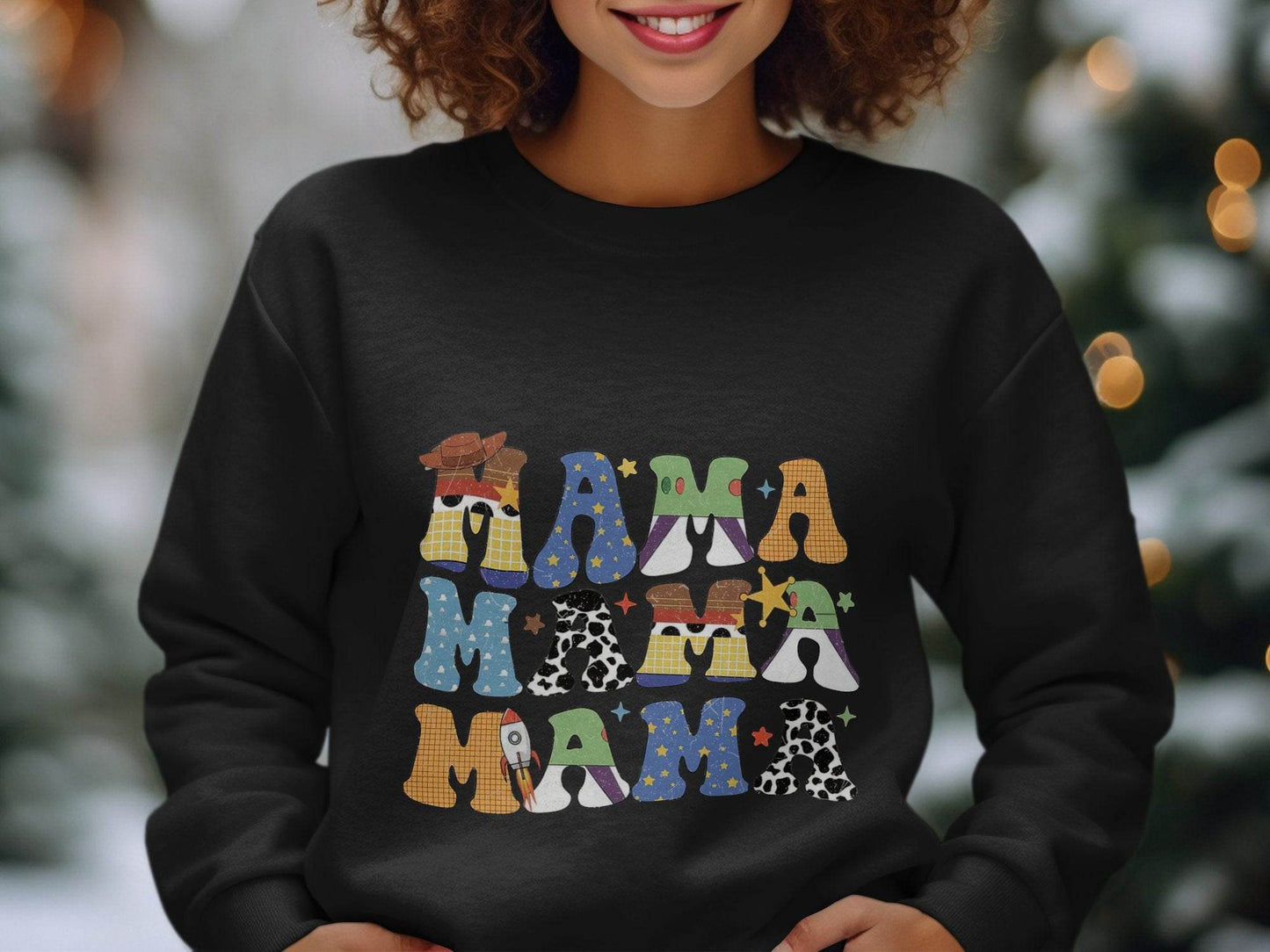 Colorful Mama Letters Cute Family Mama Life Sweater - Design & Vybe