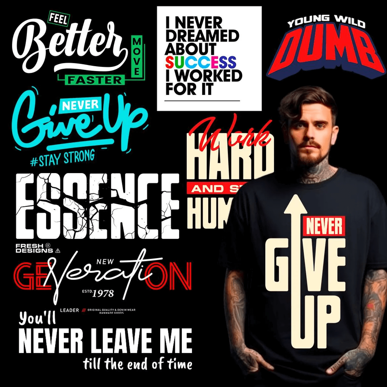 Never Give Up T-Shrits