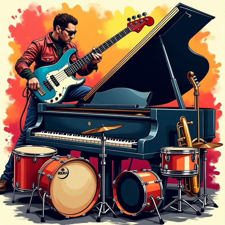 Explore Music & Instrument Themed Apparel & Gifts - Design & Vybe