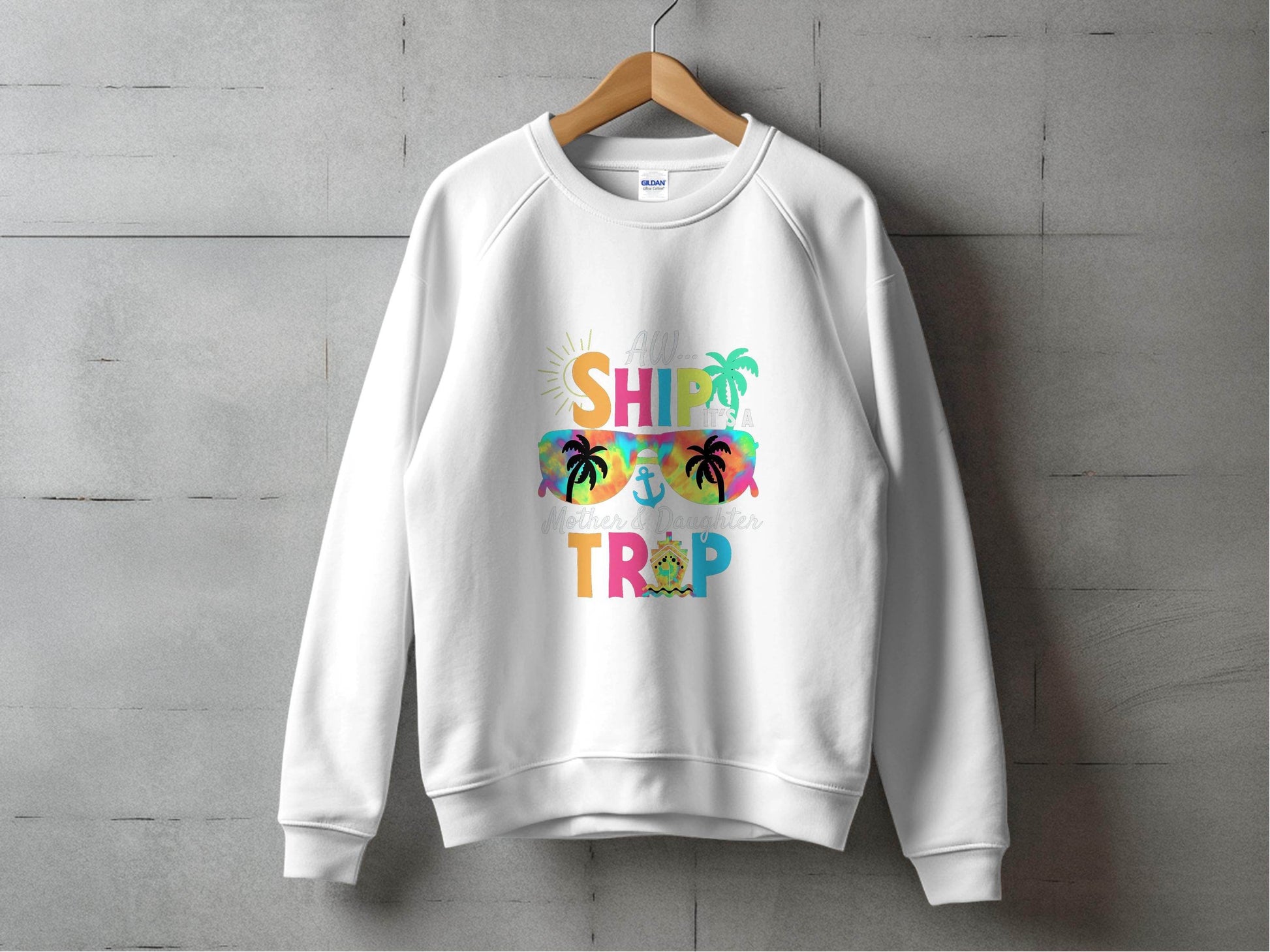 Aw Ship It is a Mother Daughter Trip Design Sweater - Design & Vybe
