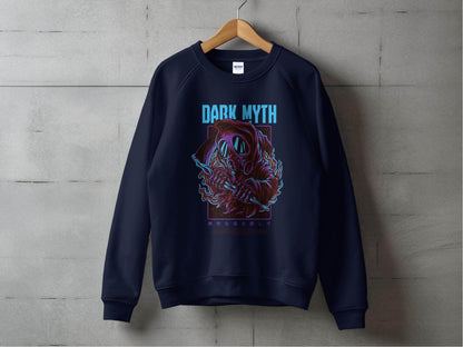 Dark Myth Grim Reaper Masked Artwork Design Sweater - Design & Vybe