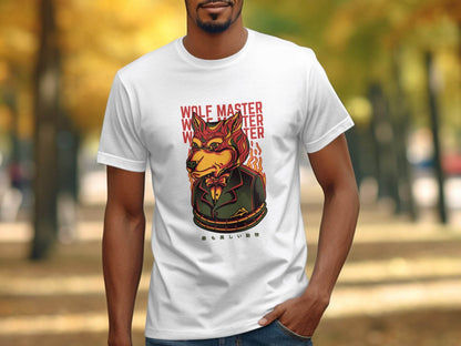 Wolf Master Illustration Artistic Apparel Design T-Shirt - Design & Vybe