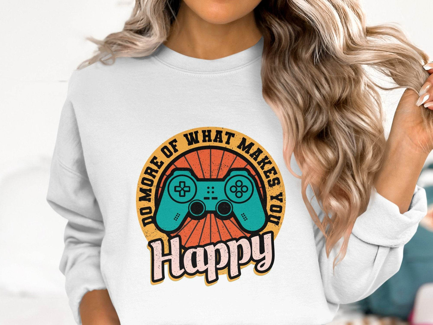 Do More Of What Makes You Happy Graphic Sweater - Design & Vybe