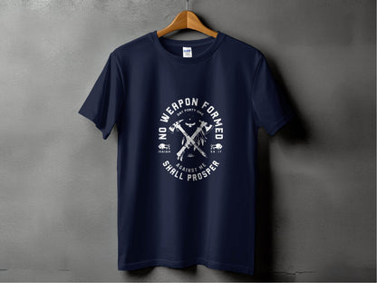 No Weapon Formed Against Me Shall Prosper Isaiah T-Shirt - Design & Vybe