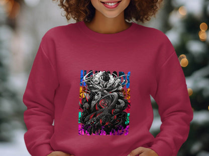 Complex Creature Design with Colorful Accents Premium Sweater - Design & Vybe