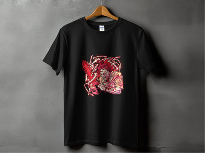 Cool Graphic Red Creature Black Unisex Shirt product