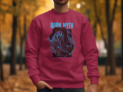 Dark Myth Grim Reaper Masked Artwork Design Sweater - Design & Vybe
