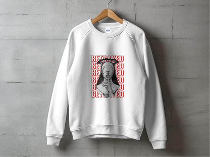 Blind Nun Betrayed Shhh Artistic Expression Design Sweater - Design & Vybe