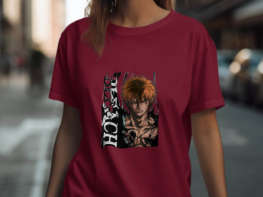 Bleach Ichigo Kurosaki Anime Character Cool Graphic T-Shirt - Design & Vybe