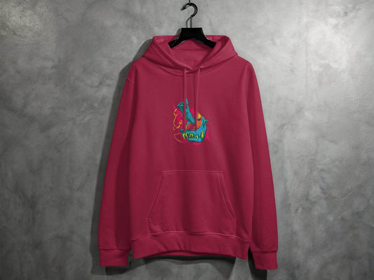 Cyberpunk Monster with Plug and Eyeball Graphic Hoodie - Design & Vybe