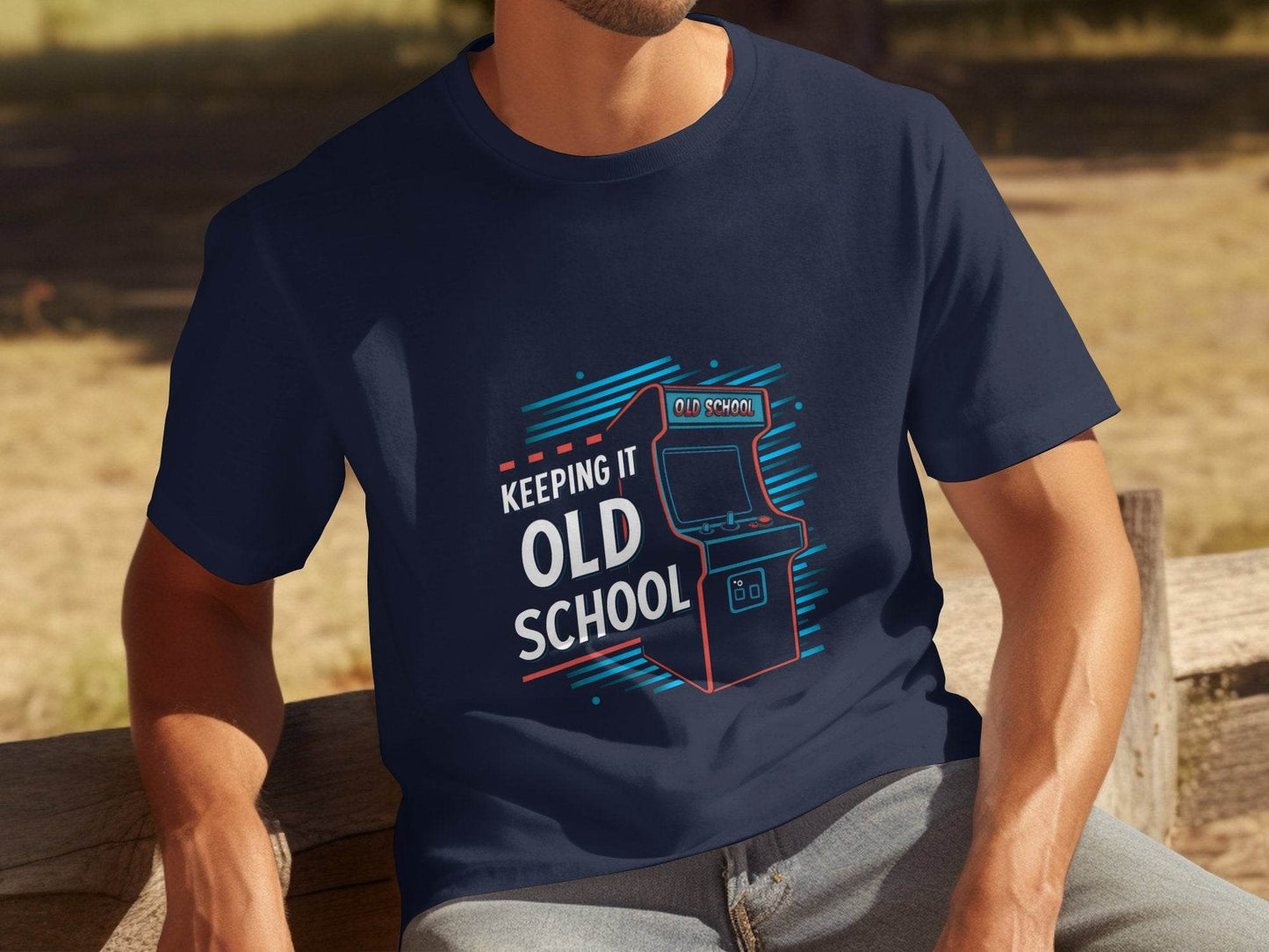 Keeping It Old School Vintage Arcade Game Machine T-Shirt - Design & Vybe