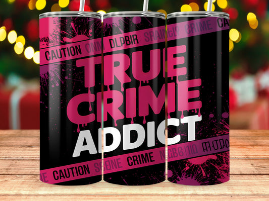 True Crime Addict Insulated Travel Tumbler product