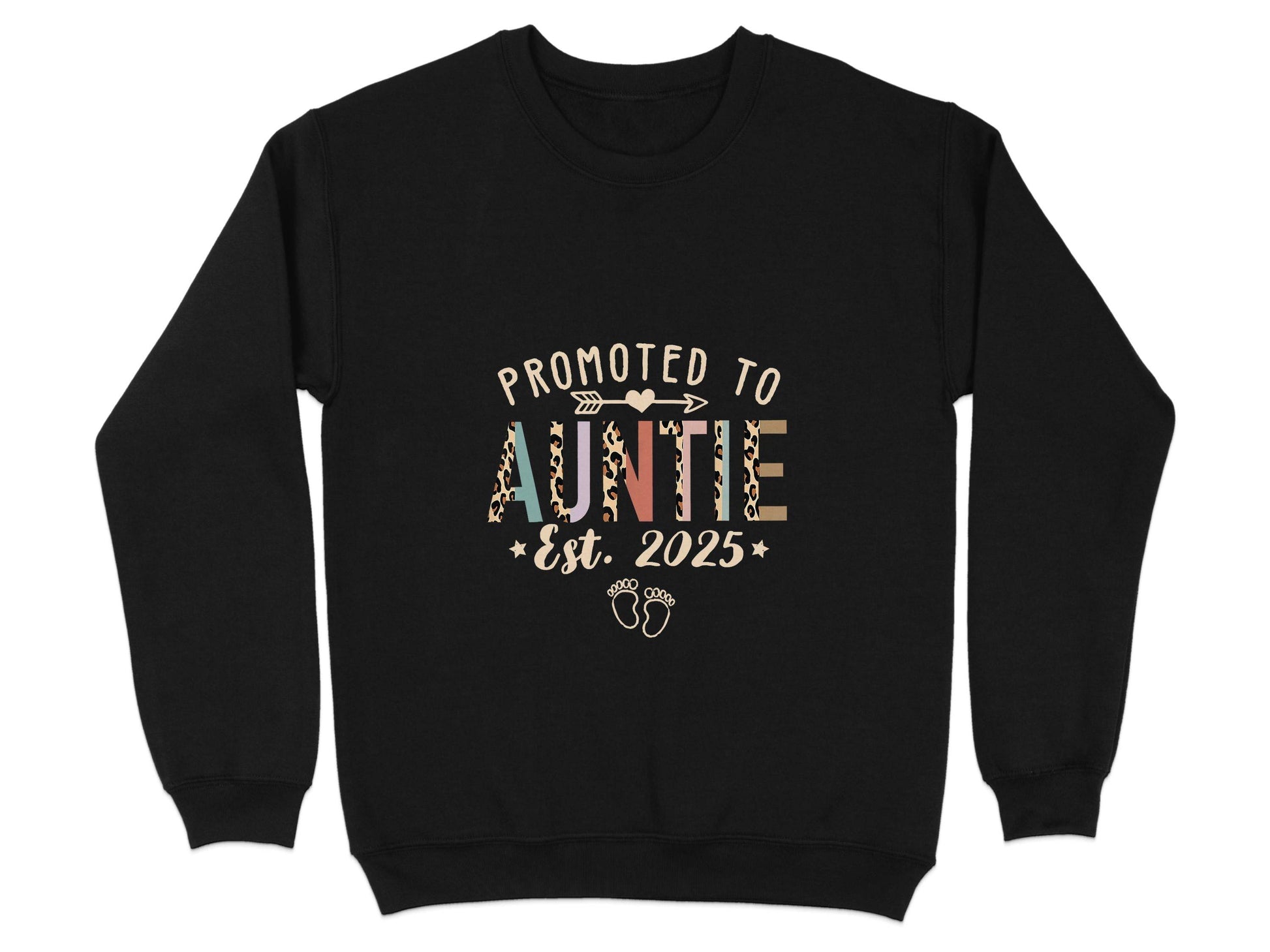 Promoted To Auntie Est 2025 Cute Design Baby Sweater - Design & Vybe