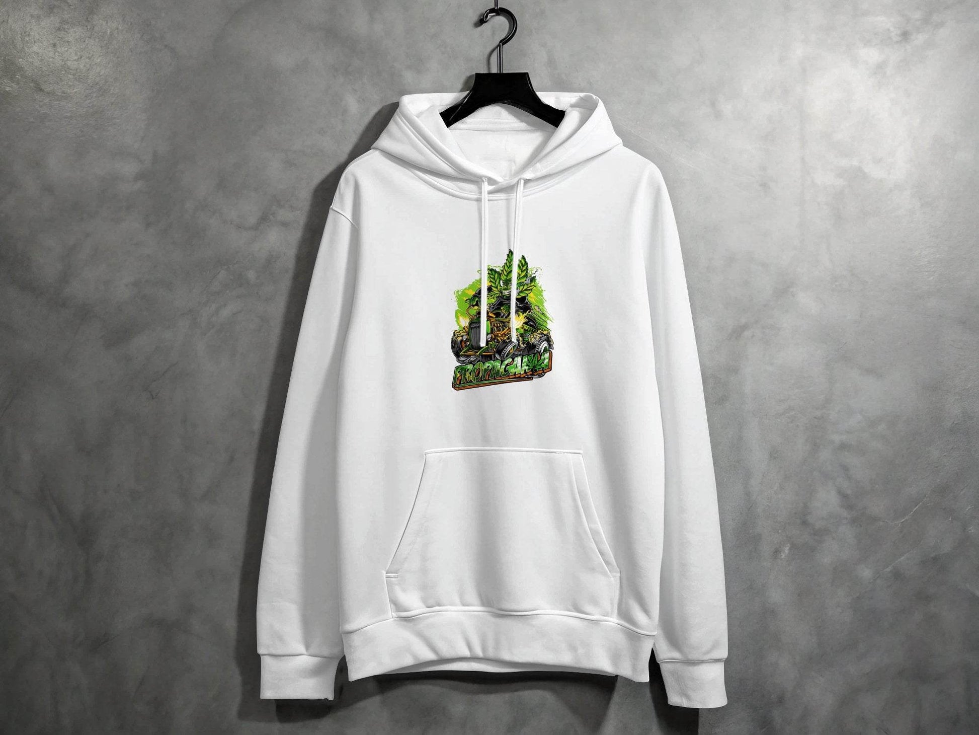 Propaganja Leaf Hot Rod Rider Graphic Print Design Hoodie - Design & Vybe