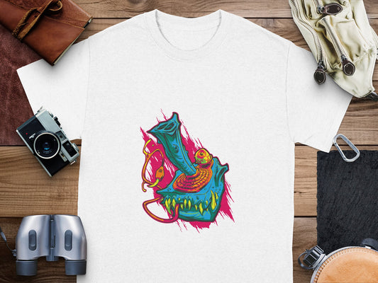 Abstract Colorful Monster Art Printed T-shirt product