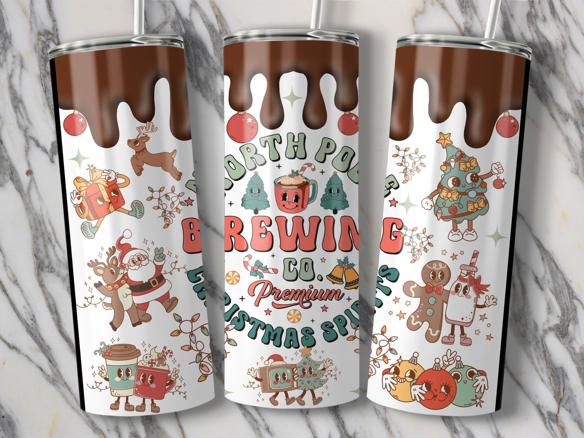 North Pole Brewing Co Christmas Spirits tumbler product