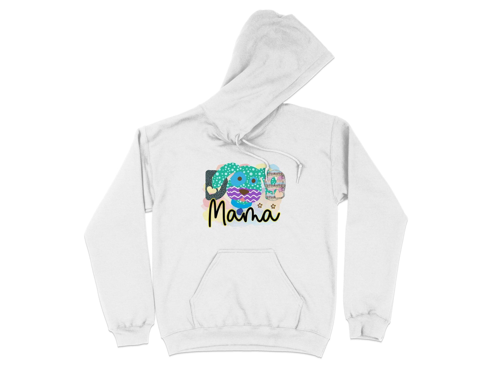 Dog Mama Colorful Graphic Design Great Gift Idea Hoodie - Design & Vybe