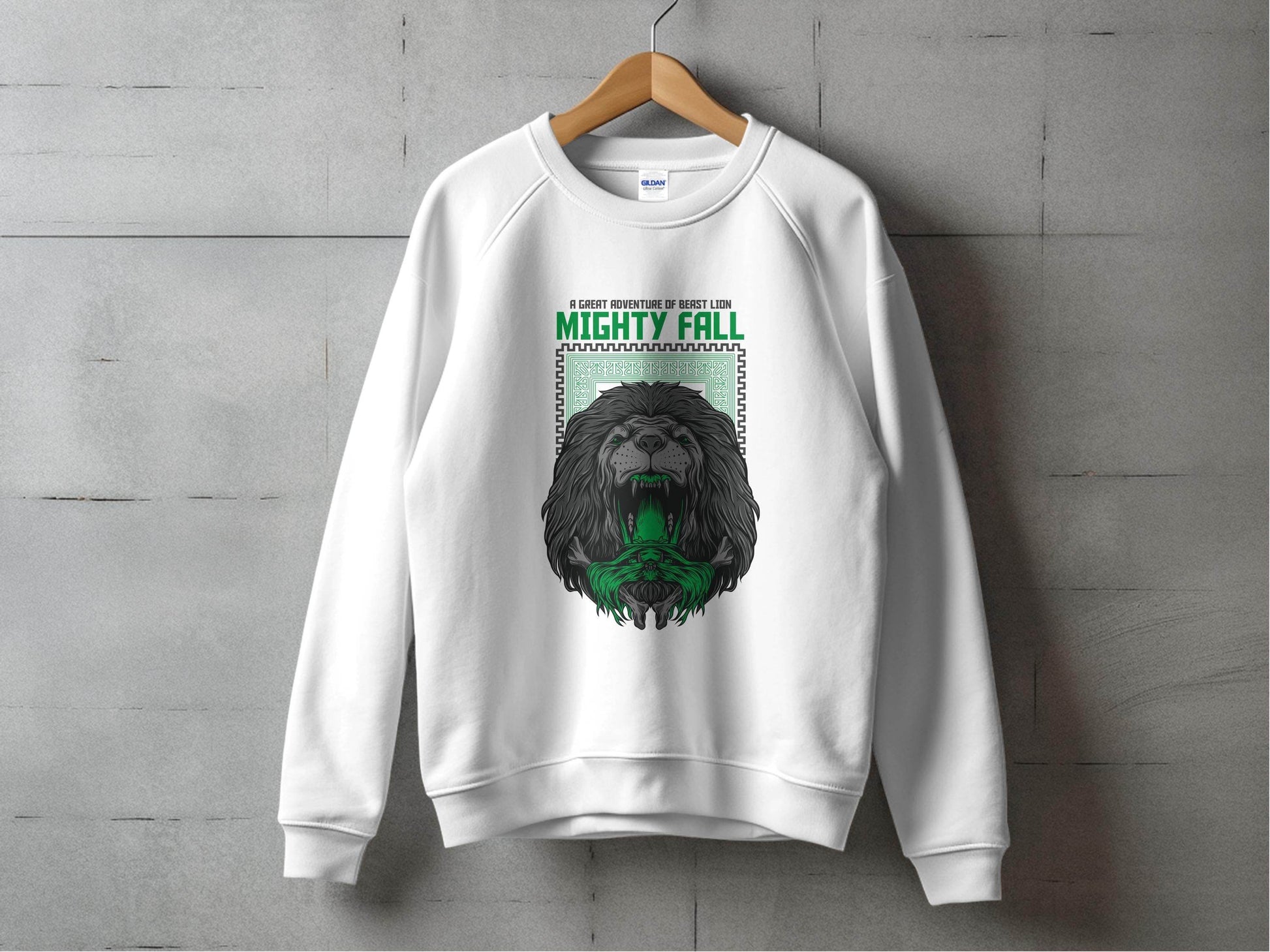A Great Adventure Of Beast Lion Mighty Fall Design Sweater - Design & Vybe