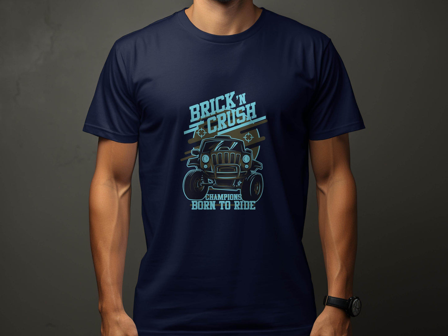 Brick n Crush Champions Born to Ride Graphic T-Shirt - Design & Vybe