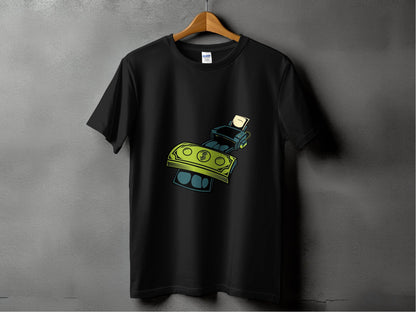 Eye-Catching Cash Printing Money Graphic T-Shirt - Design & Vybe