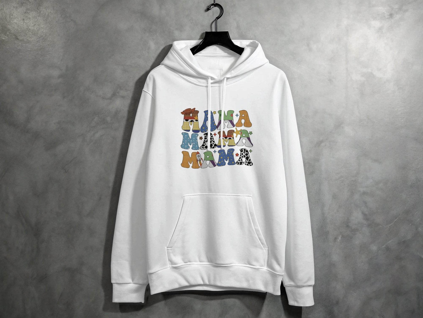 Colorful Mama Letters Cute Family Mama Life Hoodie - Design & Vybe