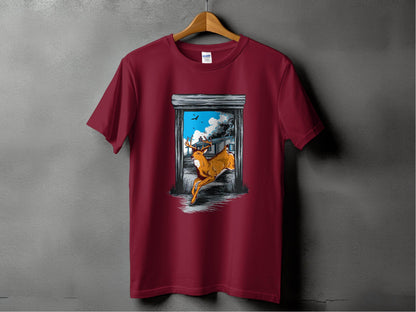 Wildlife Escape Deer Graphic T-Shirt - Design & Vybe