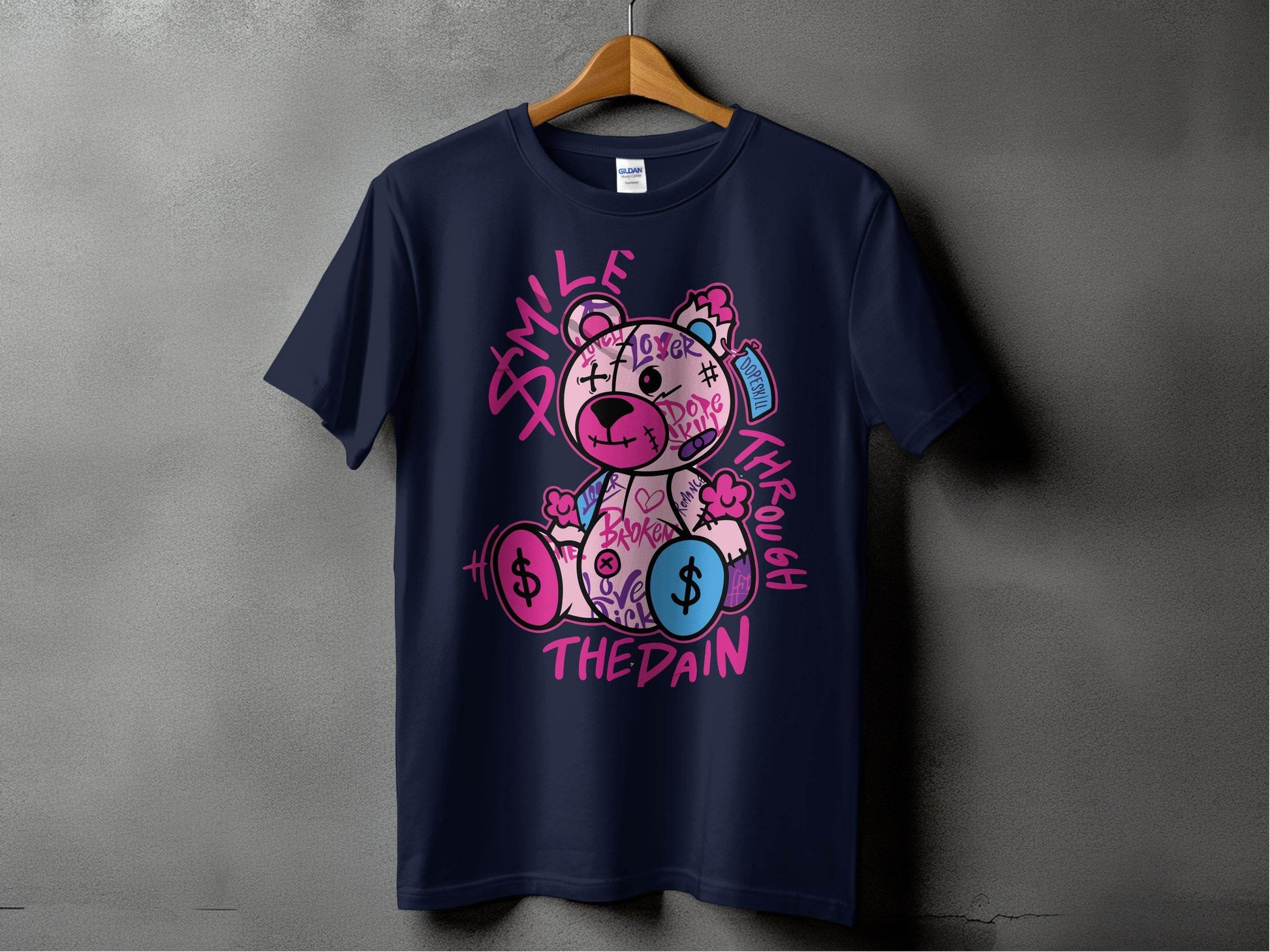 Smile Through The Pain Tattooed Teddy Bear product type