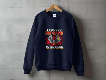 I Paused My Game To Be Here Gaming Controller Sweater - Design & Vybe