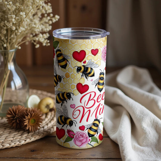 Bee Mine Heart and Honeycomb Design Tumbler product type