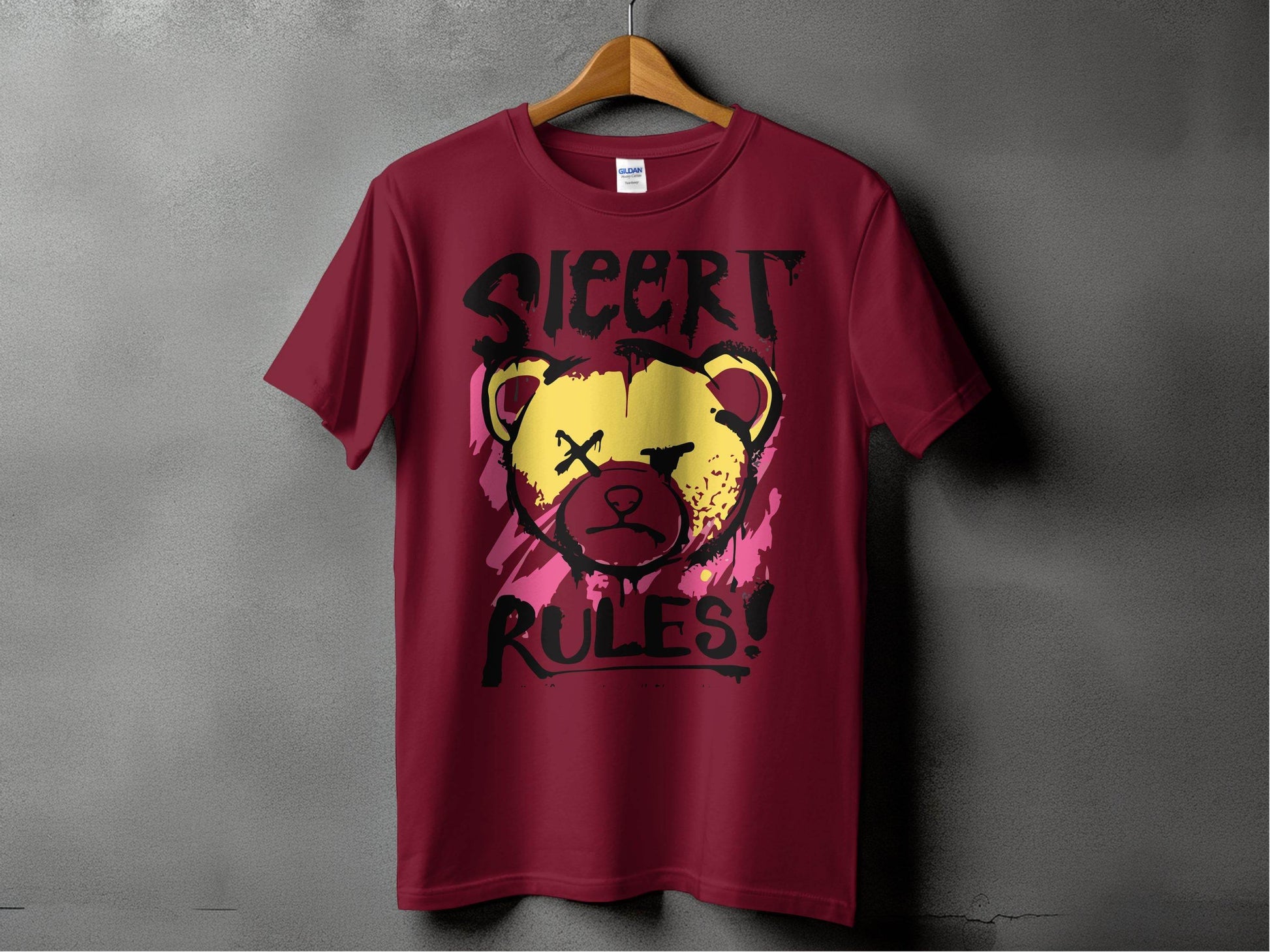 Sicert Rules Graphic Bear Print T-shirt product