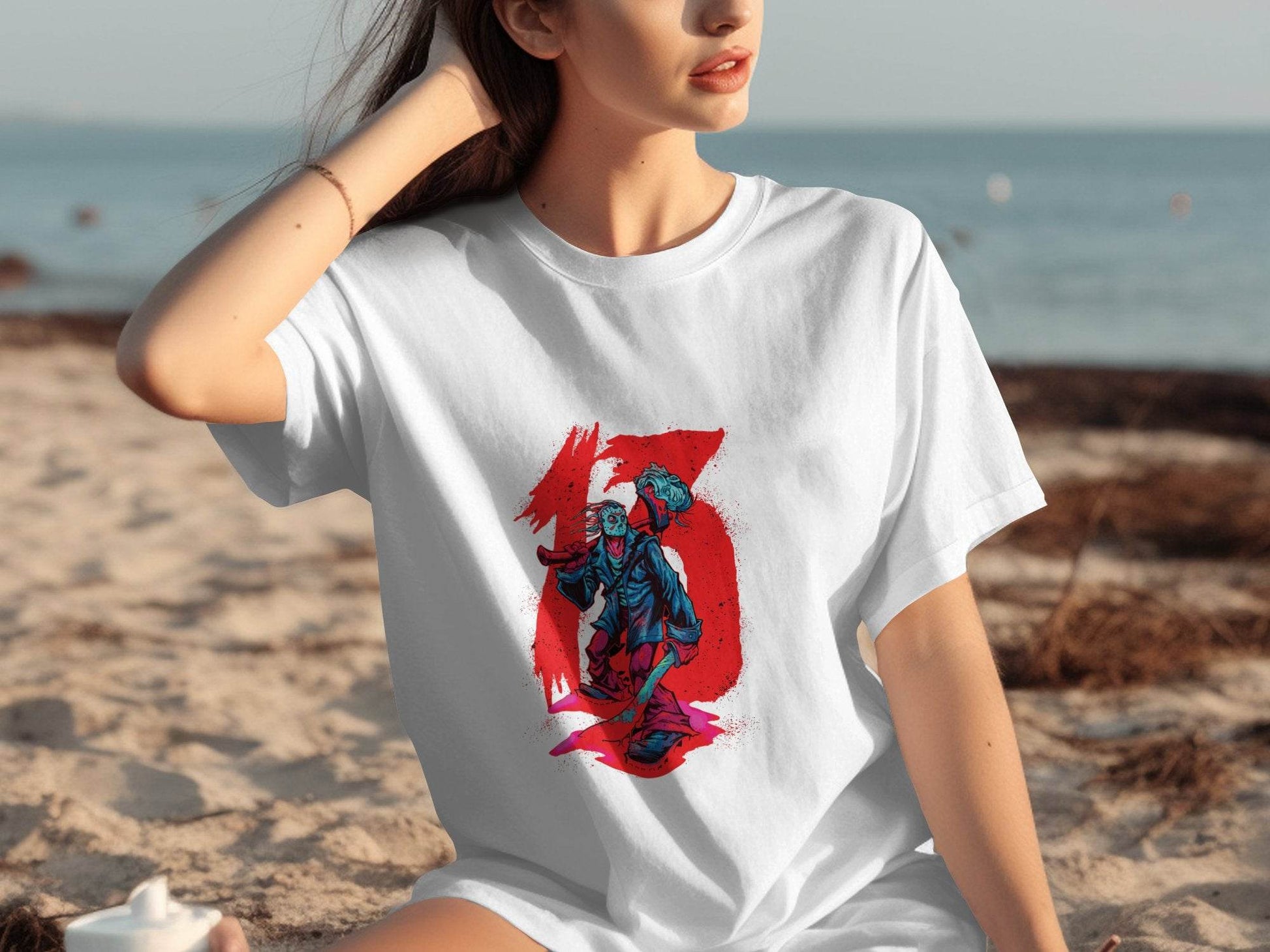 Friday the 13th Jason Voorhees Horror Art T-Shirt - Design & Vybe