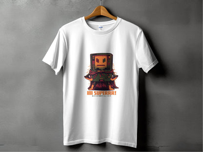 Retro Game Robot I'm Superrr Design Awesome T-Shirt - Design & Vybe
