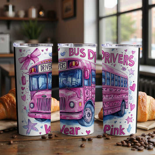 Pink Bus Driver Tumblers Colorful Drinkware Product type