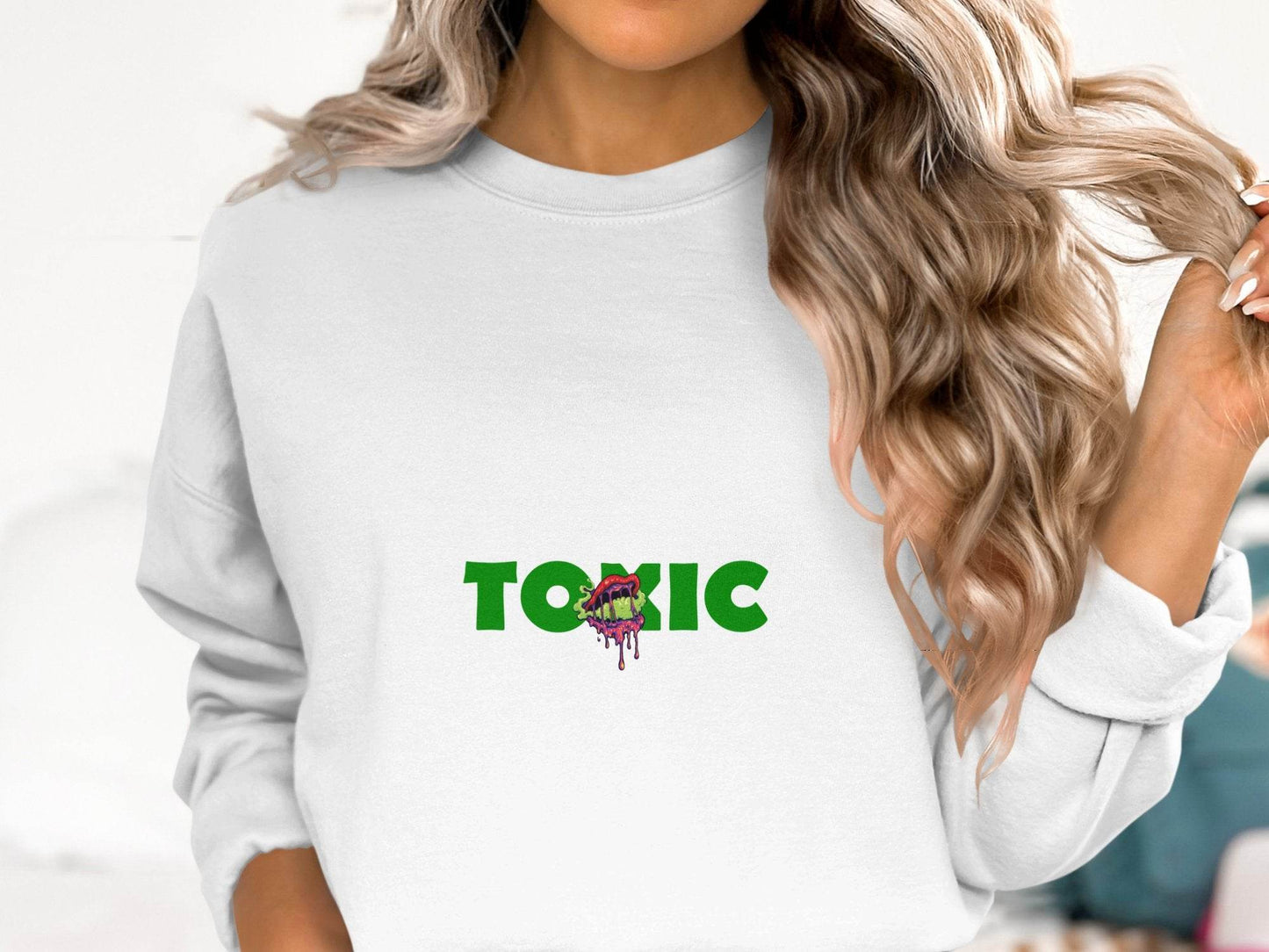 Toxic Lips Drips Creative Design Sweater - Design & Vybe