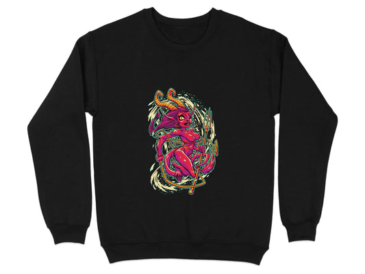 Vibrant Creature Design Black Sweatshirt product