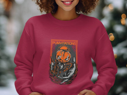 Pumvitations Design for Halloween Pumpkin Man Hoodie - Design & Vybe